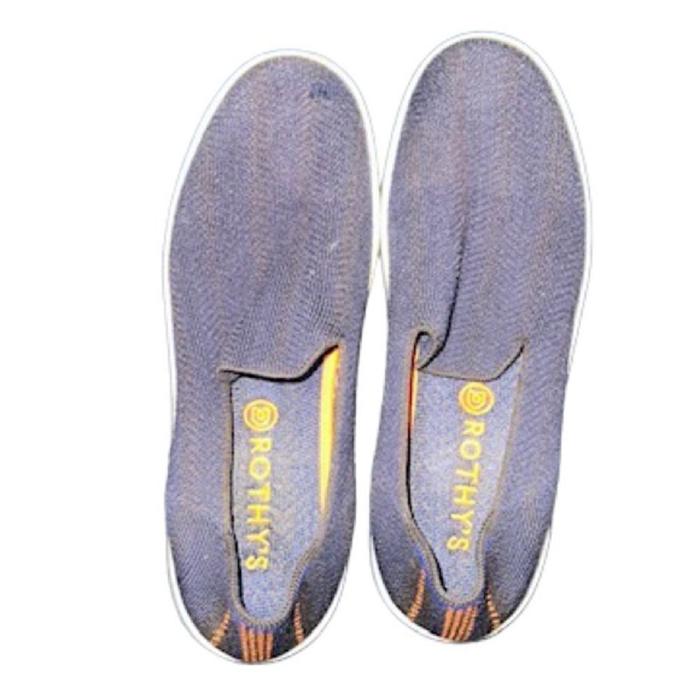 Rothy's Women’s The Merino Collection Sneakers in Navy Herringbone Size 9.5